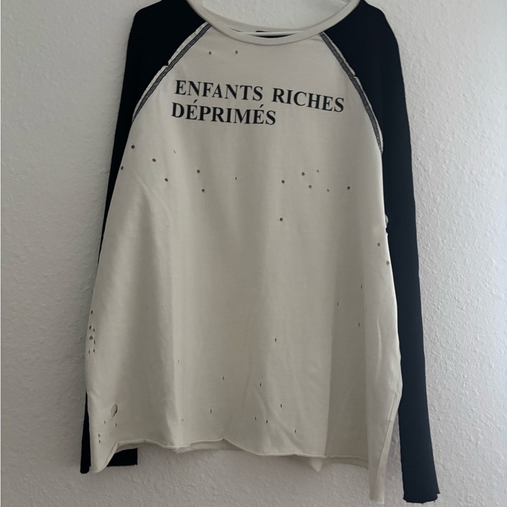 Enfants Riches Déprimés Black and White Long Sleeve Tee